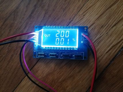 LCD-Display mit PWM-Ausgangswerten