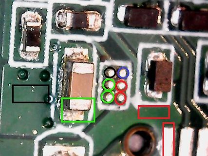 Makroaufnahme einer Leiterplatte mit SMD-Bauteilen