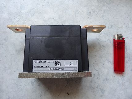 Infineon Powerblock TZ740N22KOF und Feuerzeug