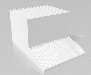 3D-CAD-Modell eines Kühlkörpers
