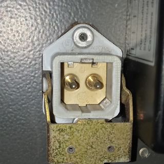 Nahaufnahme eines elektrischen Steckers