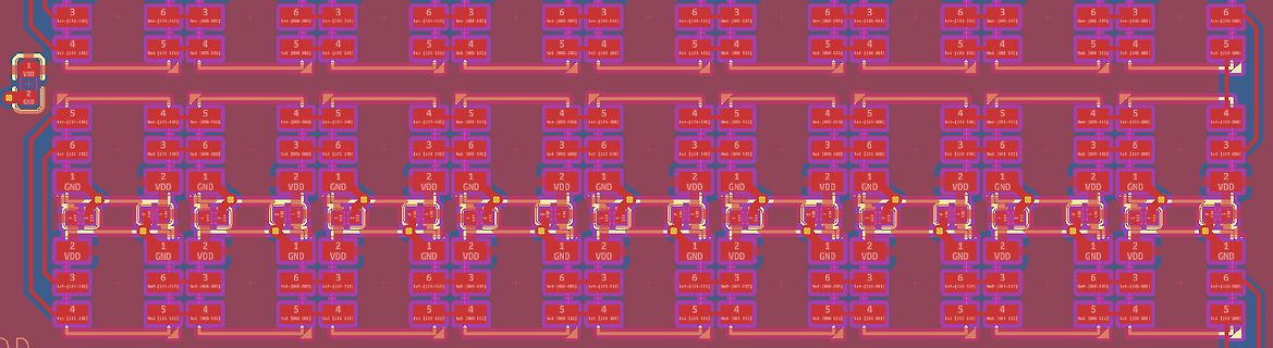 CAD-Ansicht eines Leiterplatten-Layouts