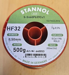 Spule Lötzinn Stannol HF32