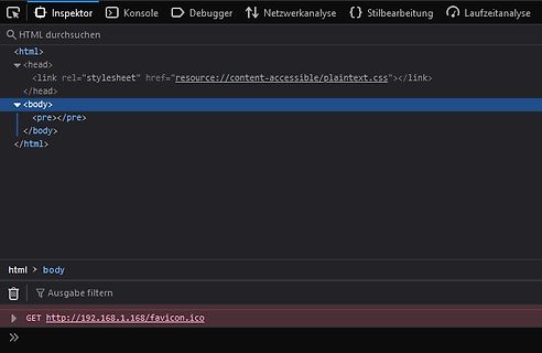 HTML Code im Browser-Inspektor