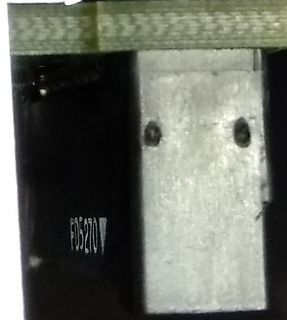 Nahaufnahme einer Leiterplatte mit Bauteil