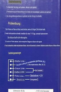 Text mit Fehlerbehebungen und Verdrahtungsanweisungen