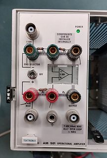 Tektronix AM 501 Operational Amplifier Frontplatte