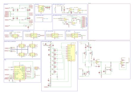 Elektronischer Schaltplan mit Mikrocontroller und Spannungsregler
