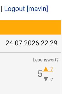 Software-Oberfläche mit Zeitstempel und Messwert