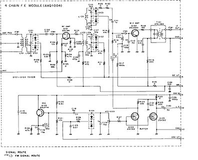 Schaltplan eines 4 Chain F.E. Moduls
