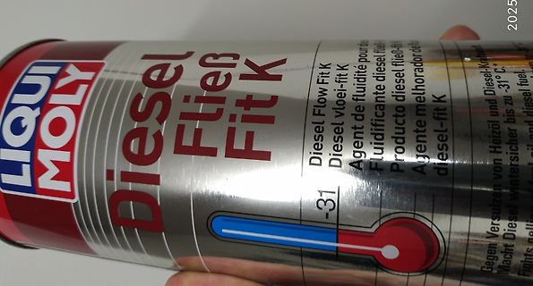 Detailaufnahme einer Liqui Moly Diesel Fließ Fit K Dose