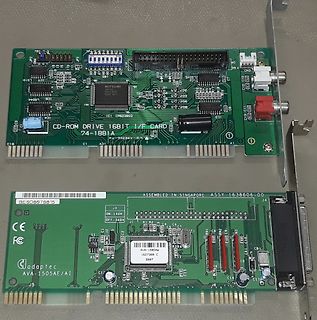 Zwei ISA-Steckkarten für CD-ROM und Video