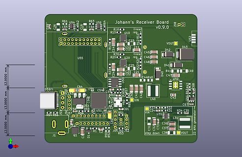 PCB-Layout einer Receiver-Platine