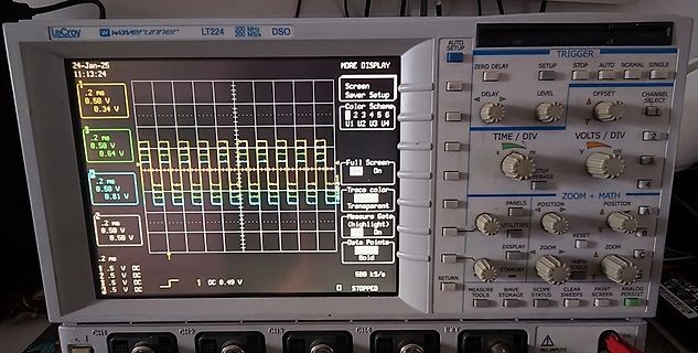 LeCroy WaveRunner Oszilloskop mit Rechtecksignal