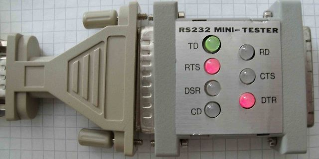 RS232 Mini-Tester mit Status-LEDs