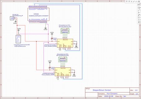 Schaltplan StepperDriver Control mit ESP8266