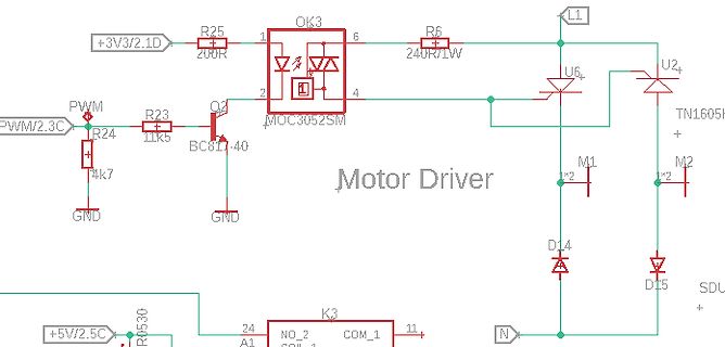 Schaltplan eines Motor Drivers
