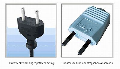 Zwei verschiedene Eurostecker