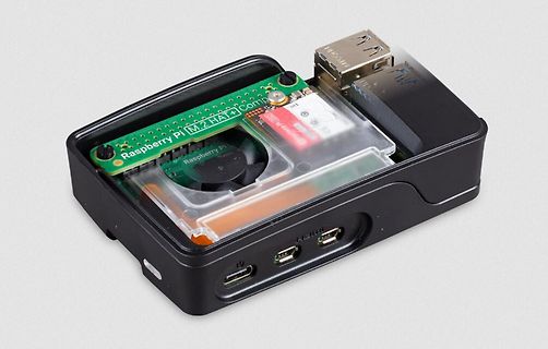 Raspberry Pi M.2 HAT+ Aufbau in Gehäuse