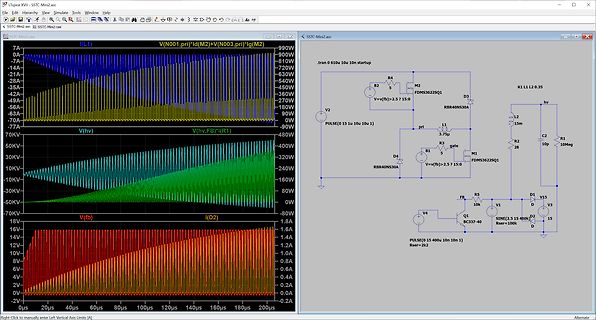 Simulation eines Schaltplans mit Wellenformen