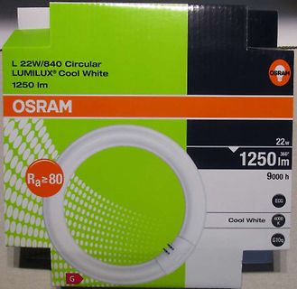 Verpackung einer Osram Lumilux Leuchtstoffröhre