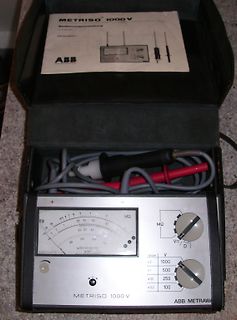 ABB Metriso 1000 V Widerstandsmessgerät im Koffer