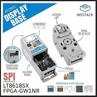 Produktgrafik M5Stack Atomic Display Base mit FPGA