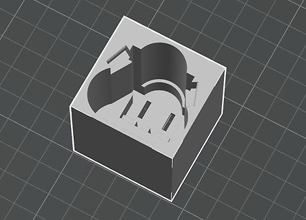 3D-CAD-Modell eines Gehäuseteils