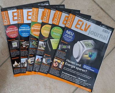 Stapel von ELV Journal Zeitschriften