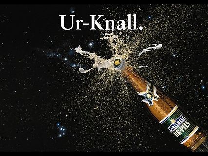 Meme mit explodierender Bierflasche