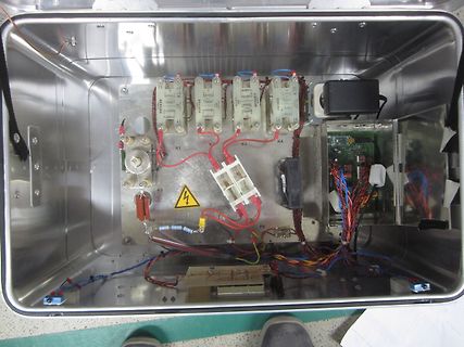 Elektronikaufbau in einem Metallgehäuse