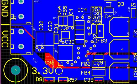 PCB-Layout einer Leiterplatte