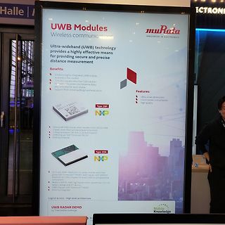 Werbeplakat für UWB Module von Murata