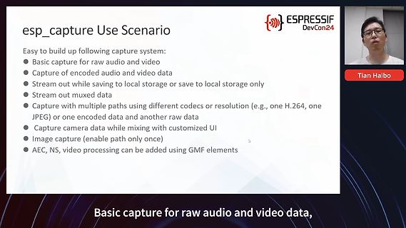 Präsentationsfolie zu esp_capture Use Scenarios