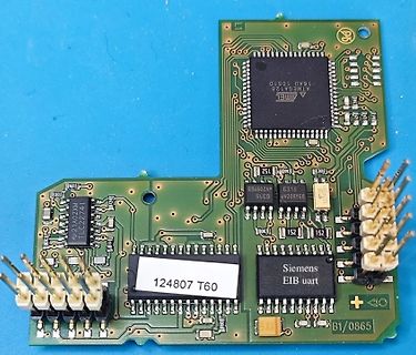 Leiterplatte mit Atmel ATmega und Siemens EIB UART Chip