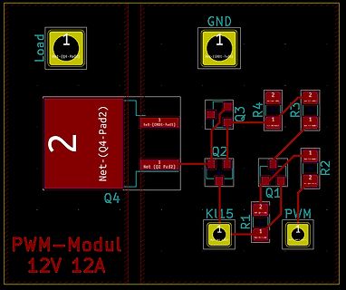 PCB-Layout eines PWM-Moduls