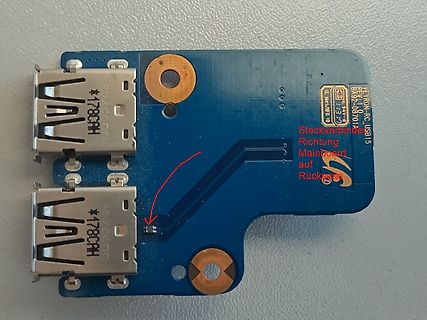 USB-Verbindungsplatine mit zwei USB-Buchsen