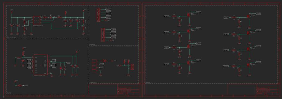 Schaltplan mit LED-Ansteuerung und Mikrocontroller