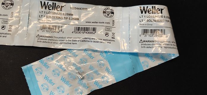 Verpackung von Weller Lötspitzen