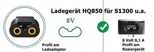 Produktabbildung Ladegerät HQ850 für S1300