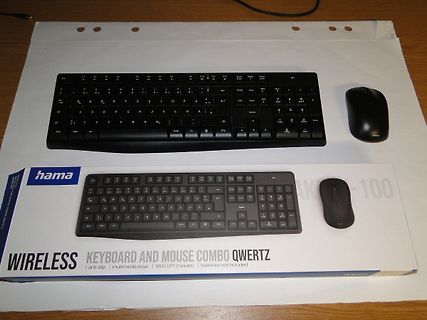 Hama Wireless Keyboard and Mouse Combo QWERTZ