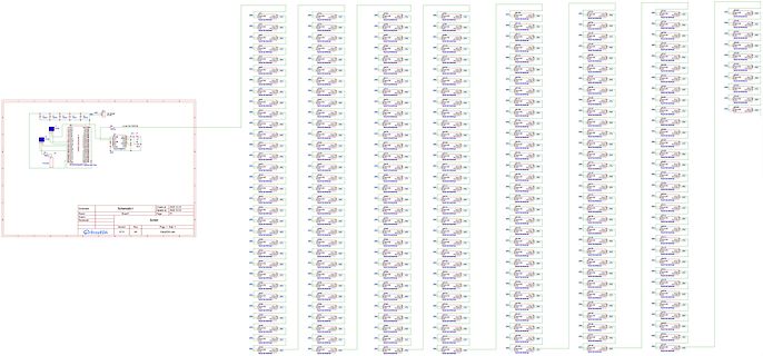 Schaltplan mit vielen identischen Modulen