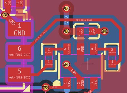 Ausschnitt eines PCB-Layouts