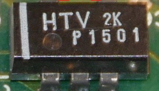 Nahaufnahme eines elektronischen Bauteils auf Leiterplatte