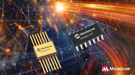 Werbebild mit Microchip ATA6571RT integrierten Schaltkreisen