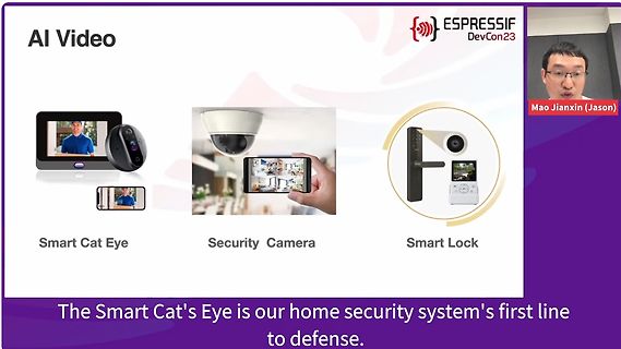 Präsentation von KI-Video-Anwendungen für Smart Home