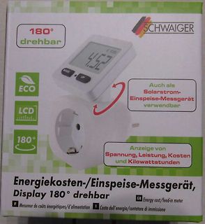 Verpackung eines Schwaiger Energiekosten-Messgeräts