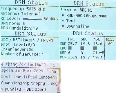 Display mit DRM Status Informationen