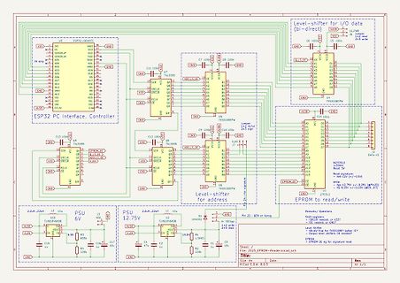 Schaltplan ESP32 Interface und Level-Shifter