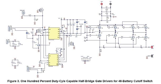 Schaltplan eines Half-Bridge Gate Drivers